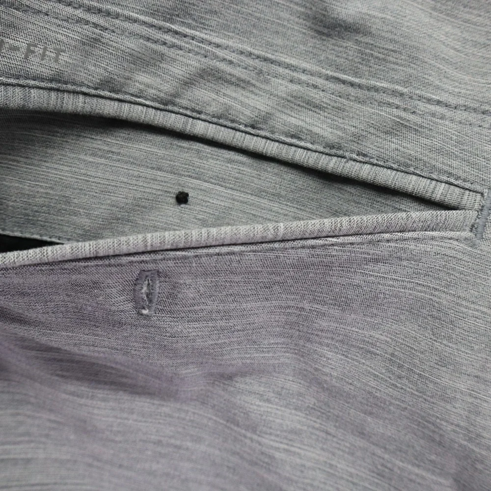 Hurley Shorts Mens 30 Performance Chino Golf Casual Stretch Flex Flat Front Gray